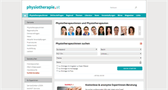 Desktop Screenshot of physiotherapie.at